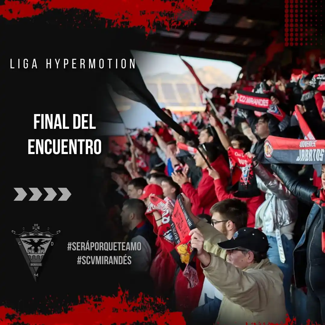 Image from SCV Mirandés: Final en Santander con empate a tres. Por los rojillos marcaban Albert...
