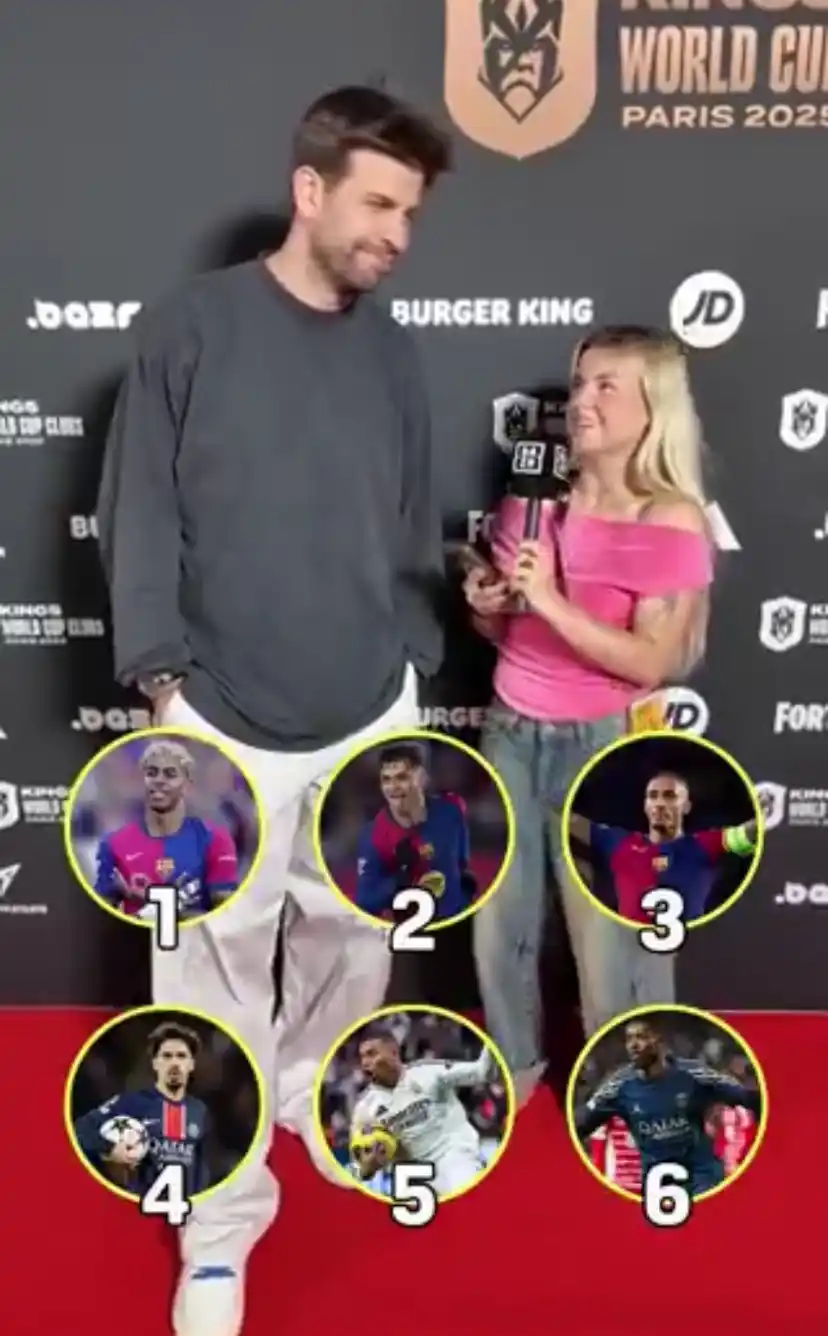Image from Barca News 360°: Gerard Pique (former Barcelona defender) chooses his Ballon d'Or top 6...
