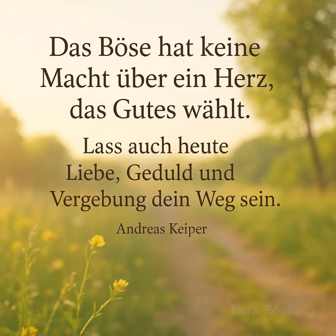 Image from Tägliche „Glaubensimpulse to go“ mit Andreas Keiper: Gib dem Bösen keinen Raum in deinem Herzen … In einer Welt voller Spa...