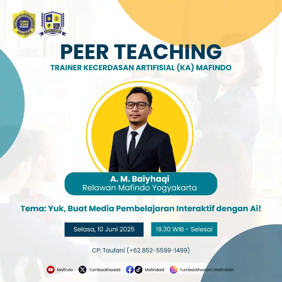Image from Mafindo: 📢 Hai Guys, mau jadi makin pinter & kekinian bikin media belajar pake...