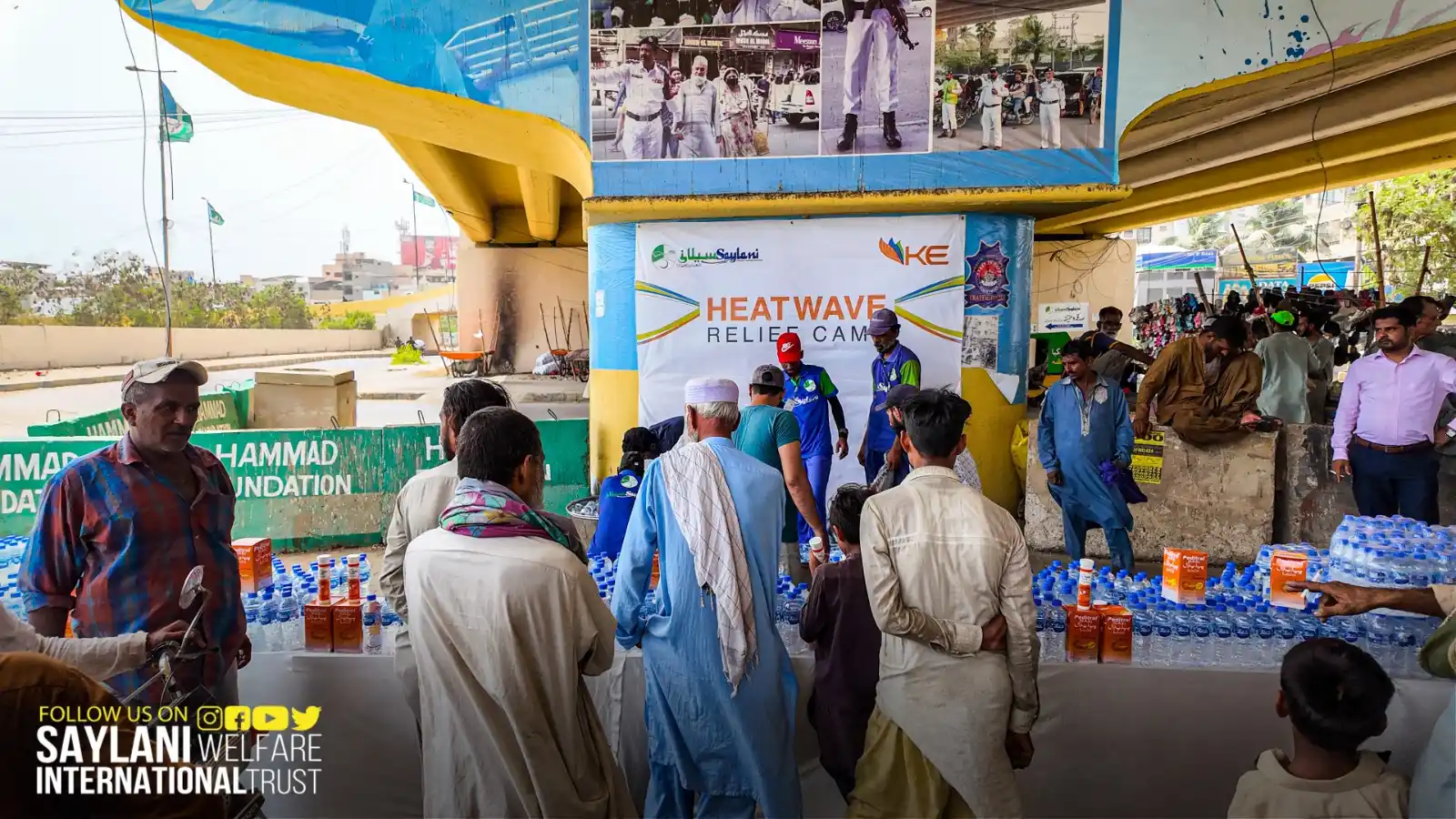 Image from Saylani Welfare International Trust.: In the scorching heat of Karachi, Saylani Welfare Trust, in collaborat...