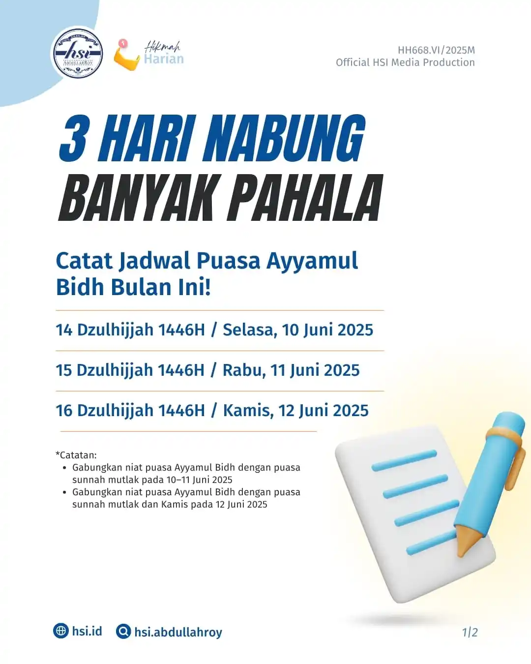 Image from HSI AbdullahRoy: Jangan lewatkan kesempatan menabung banyak pahala di bulan mulia denga...