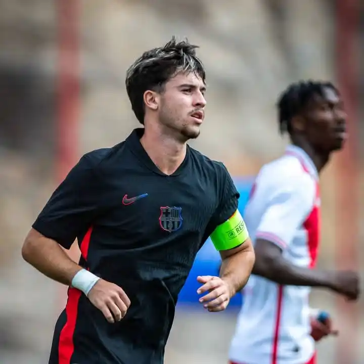 Image from Barca News 360°: 🚨🎖| Juvenil A striker Hugo Alba is one step away from joining Serbia...
