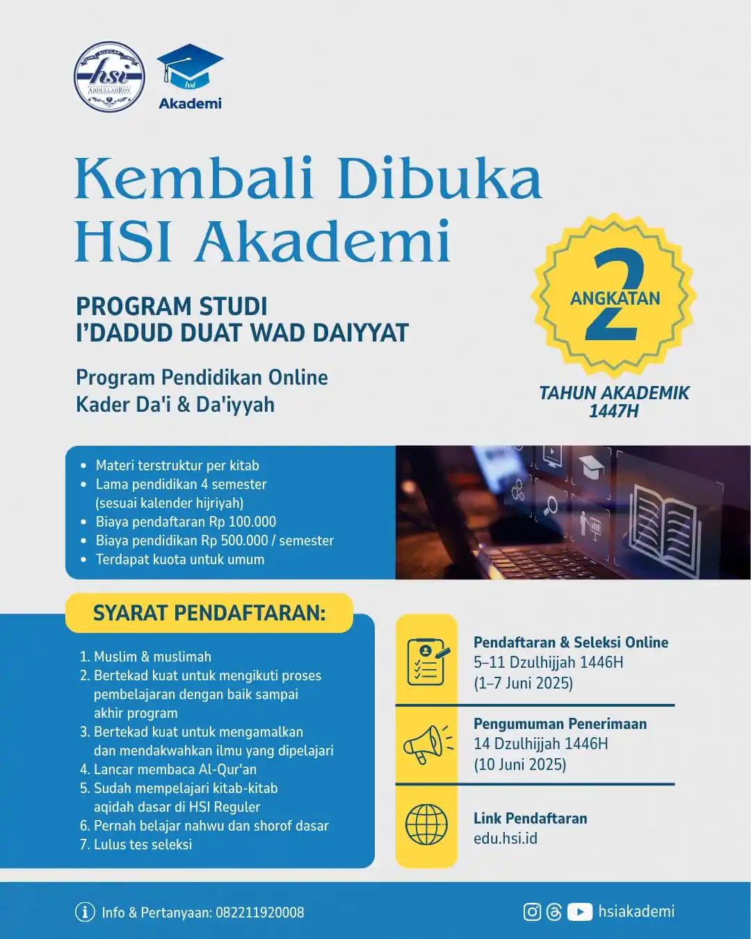 Image from HSI AbdullahRoy: 📣 𝗞𝗘𝗠𝗕𝗔𝗟𝗜 𝗗𝗜𝗕𝗨𝗞𝗔 𝗛𝗦𝗜 𝗔𝗞𝗔𝗗𝗘𝗠𝗜 𝗣𝗥𝗢𝗚𝗥𝗔𝗠 𝗦...