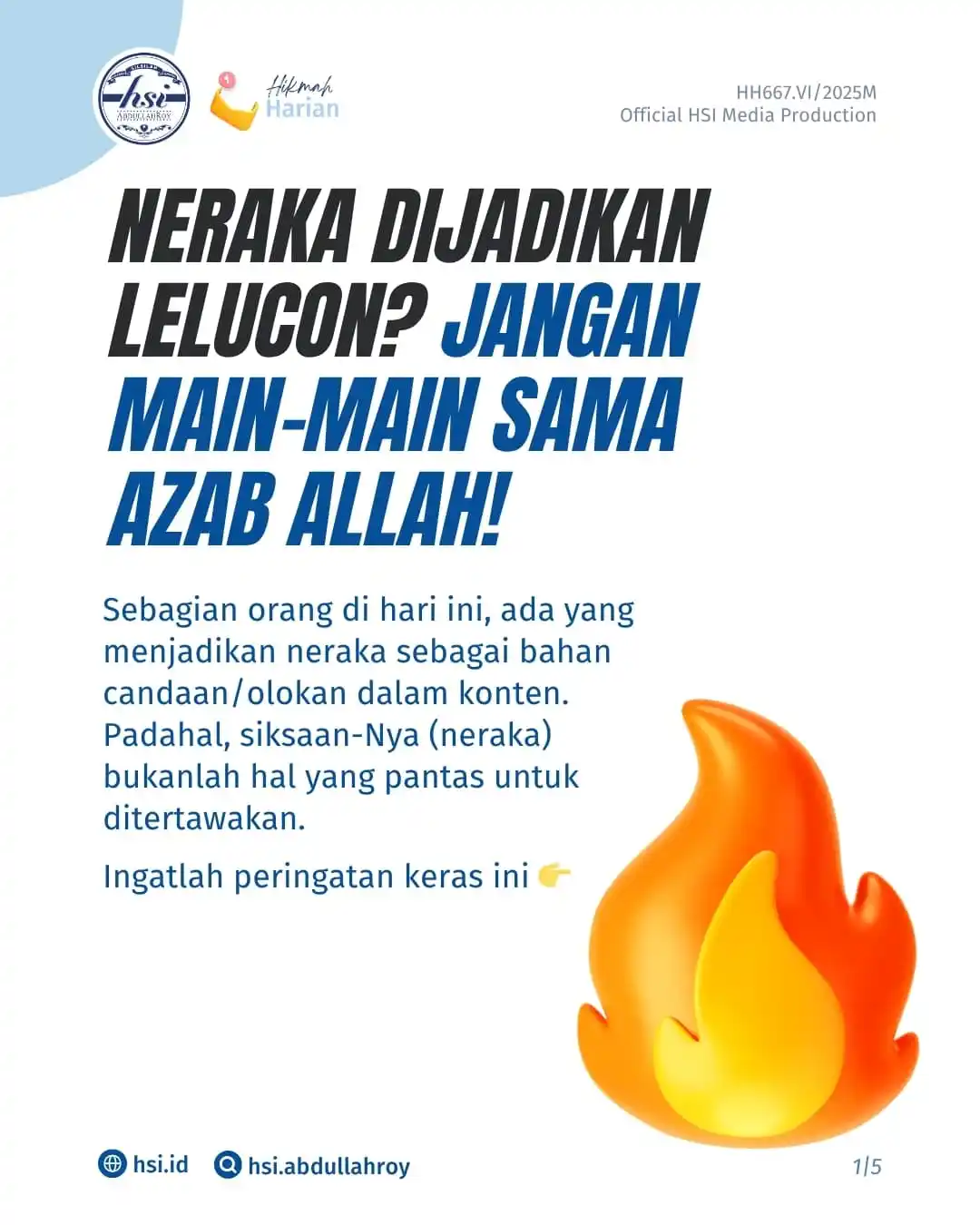 Image from HSI AbdullahRoy: Neraka bukanlah tempat yang seru atau lucu, tapi tempat terburuk yang ...