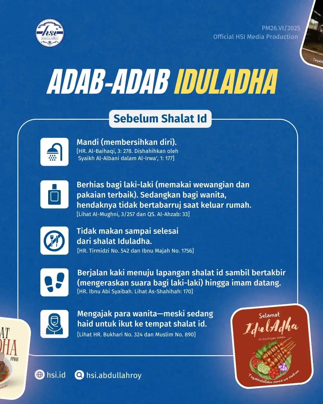 Image from HSI AbdullahRoy: Nggak hanya qurbannya, tapi juga adabnya. Hidupkan hari Iduladha denga...