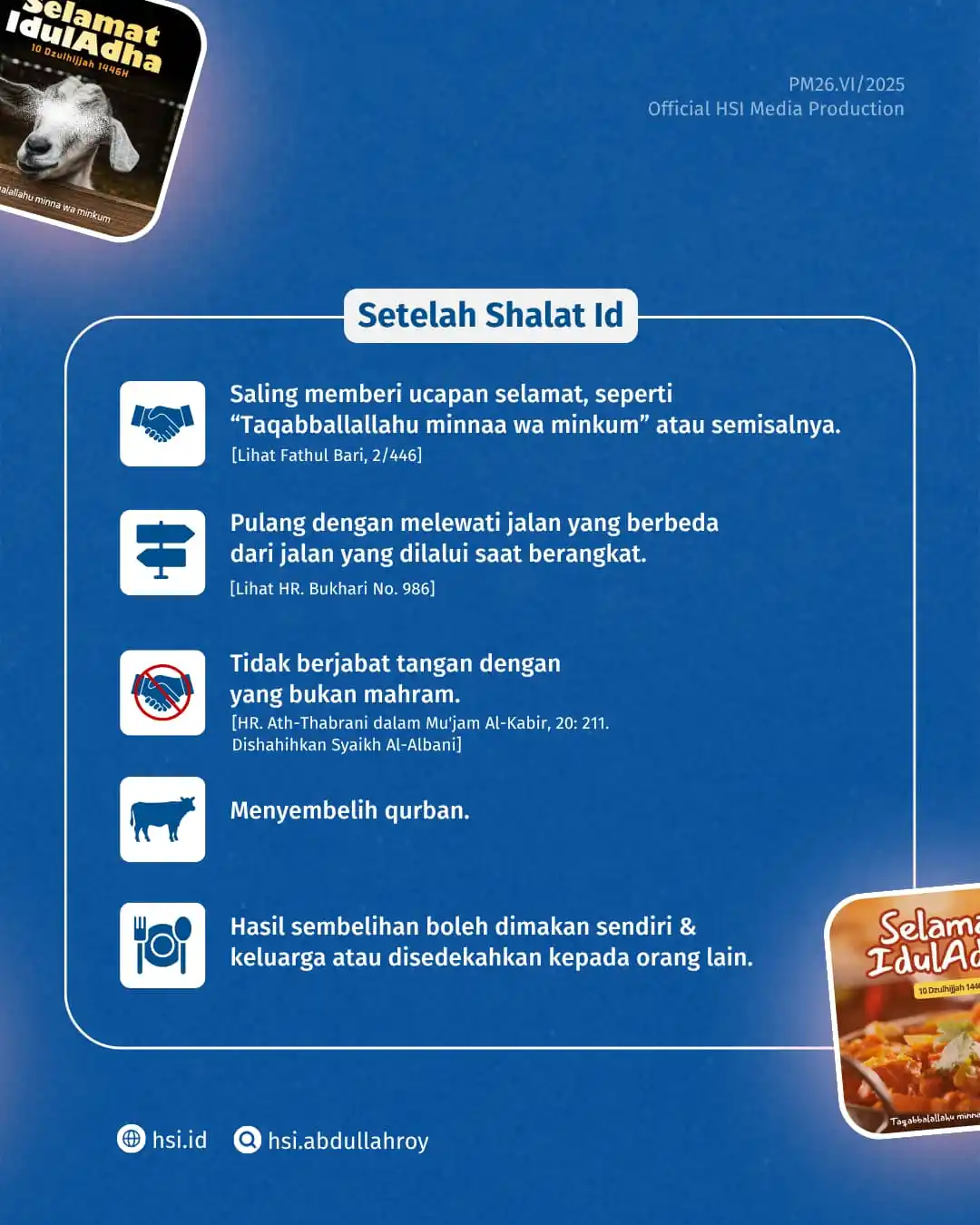 Image from HSI AbdullahRoy: Nggak hanya qurbannya, tapi juga adabnya. Hidupkan hari Iduladha denga...