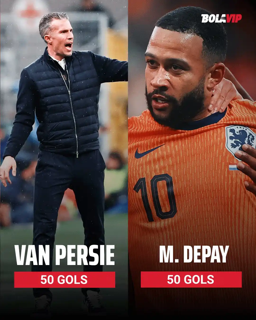 Image from Bolavip Brasil: 🇳🇱 Memphis Depay iguala Van Persie como maior artilheiro da história...
