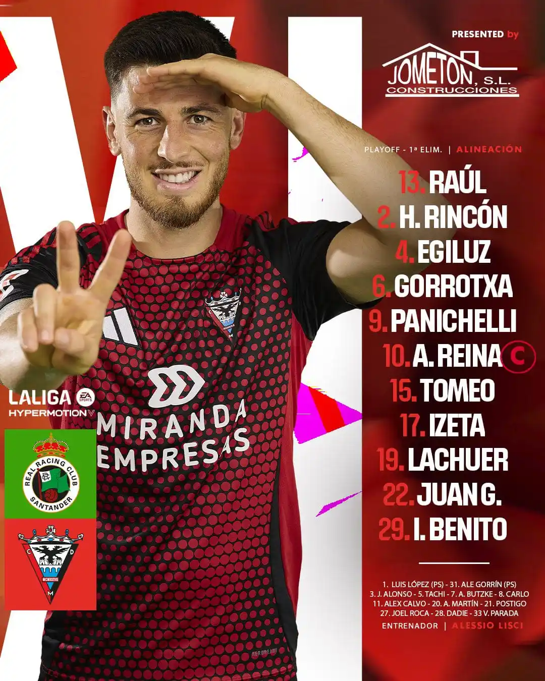 Image from SCV Mirandés: 👕 Nuestros once jabatos <a class="text-blue-500 hover:underline curs...