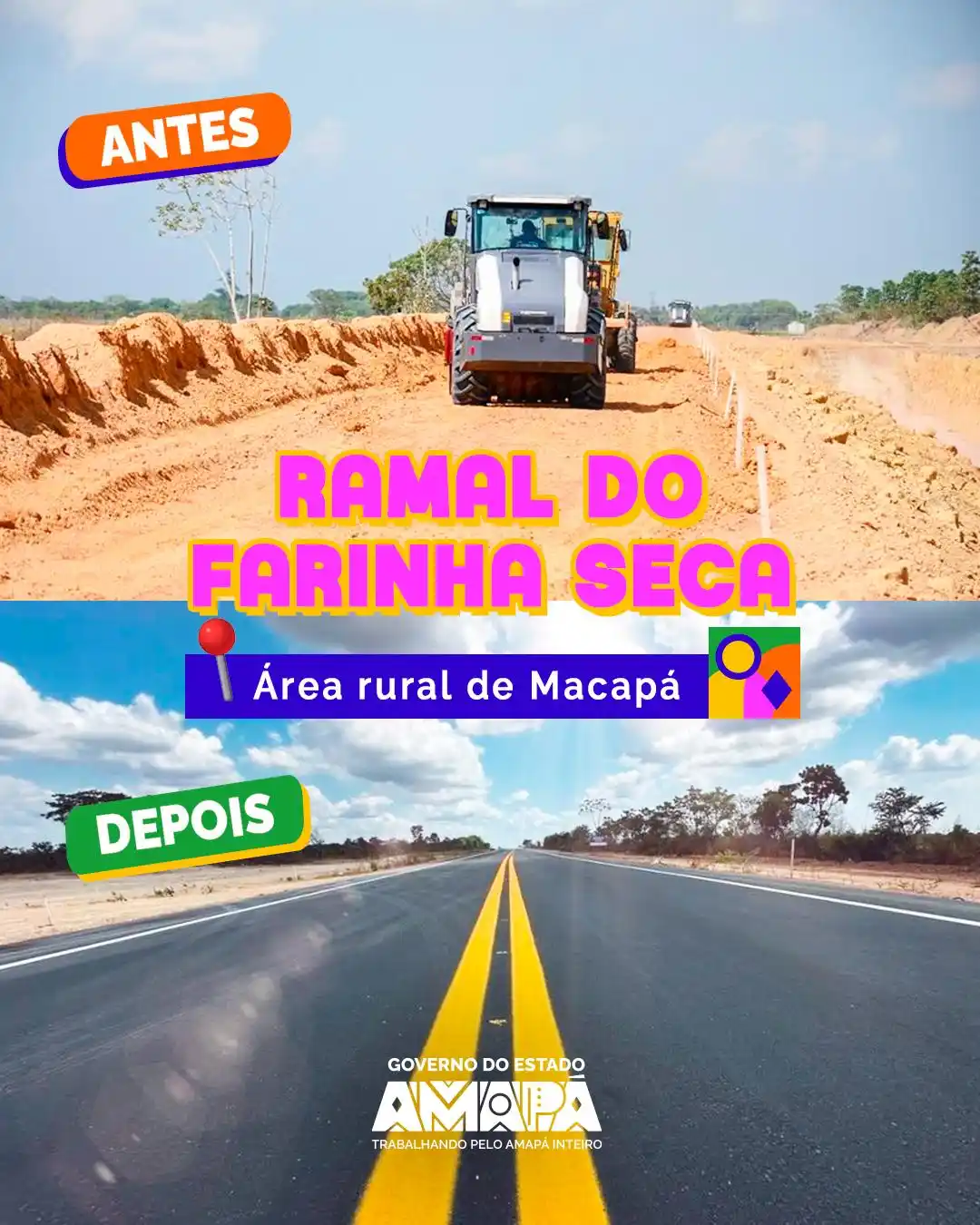 Image from Governo do Amapá : 😍 Olha mais um antes e depois <a class="text-blue-500 hover:underline...
