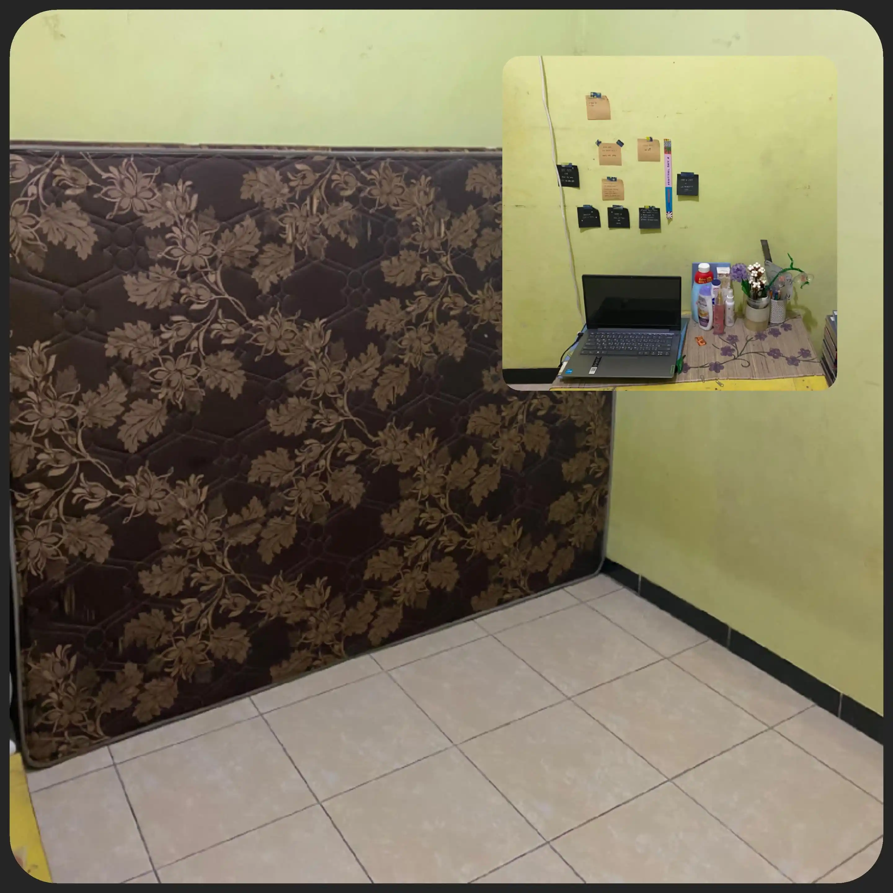 Image from DINIFESS 🐚: *OPER KAMAR KOS CEWEK KM LUAR* 📍: Gang Cempaka Sari deretan ayam leng...