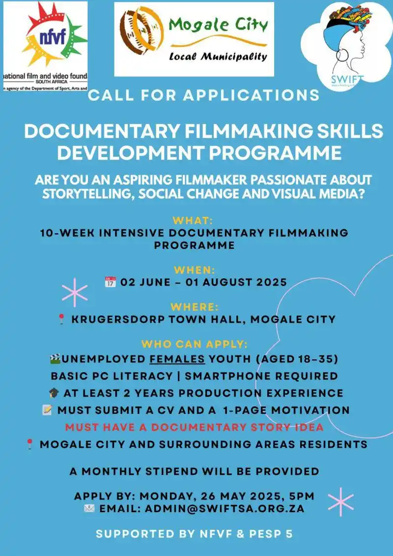 Image from MUD Journal: _OPPORTUNITY_ *Call for Aspiring Female Documentary Filmmakers* SWIFT...