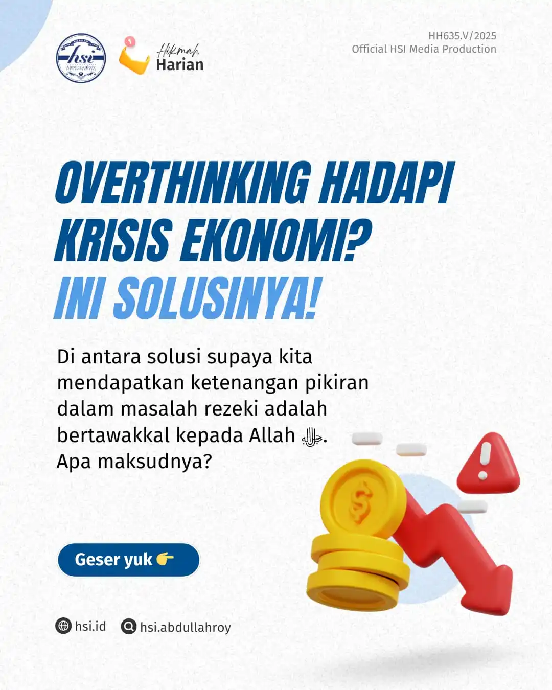 Image from HSI AbdullahRoy: Perkuat tawakkal kita di tengah goncangan ekonomi yang mungkin sedang ...