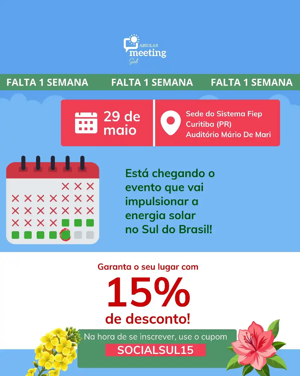 Image from ABSOLAR: Quais os temas e palestrantes enriquecerão ainda mais nosso evento? Ar...