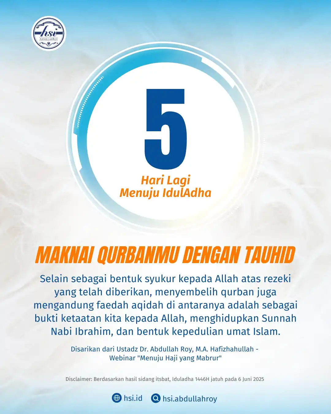 Image from HSI AbdullahRoy: Qurban bukan sekedar tentang menyembelih hewan terbaik. Ia adalah bent...
