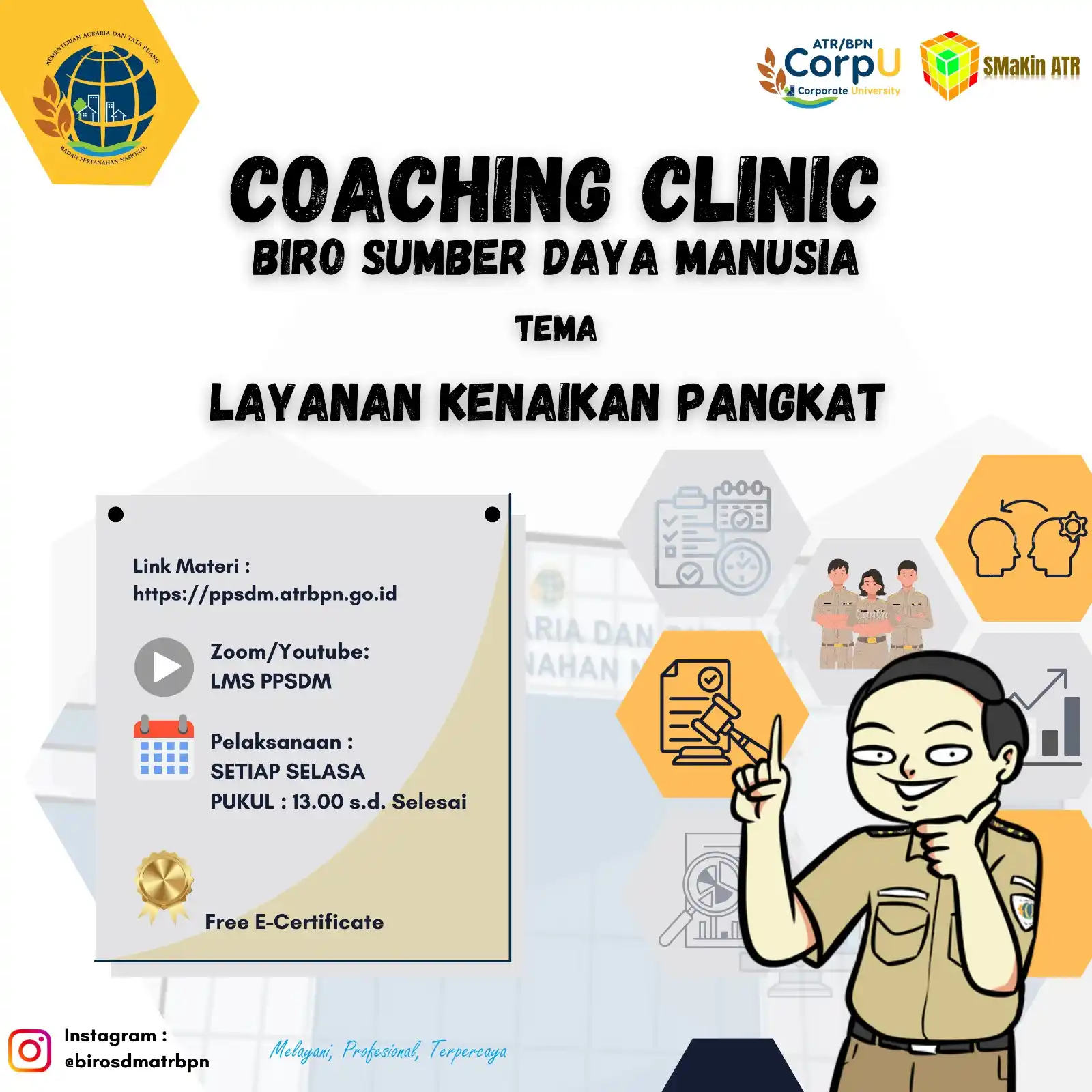 BPSDM Kementerian ATR/BPN post