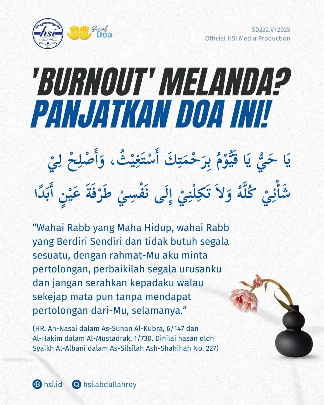 Image from HSI AbdullahRoy: Tatkala jiwa terasa lelah dan pikiran penat (burnout) karena beban pek...