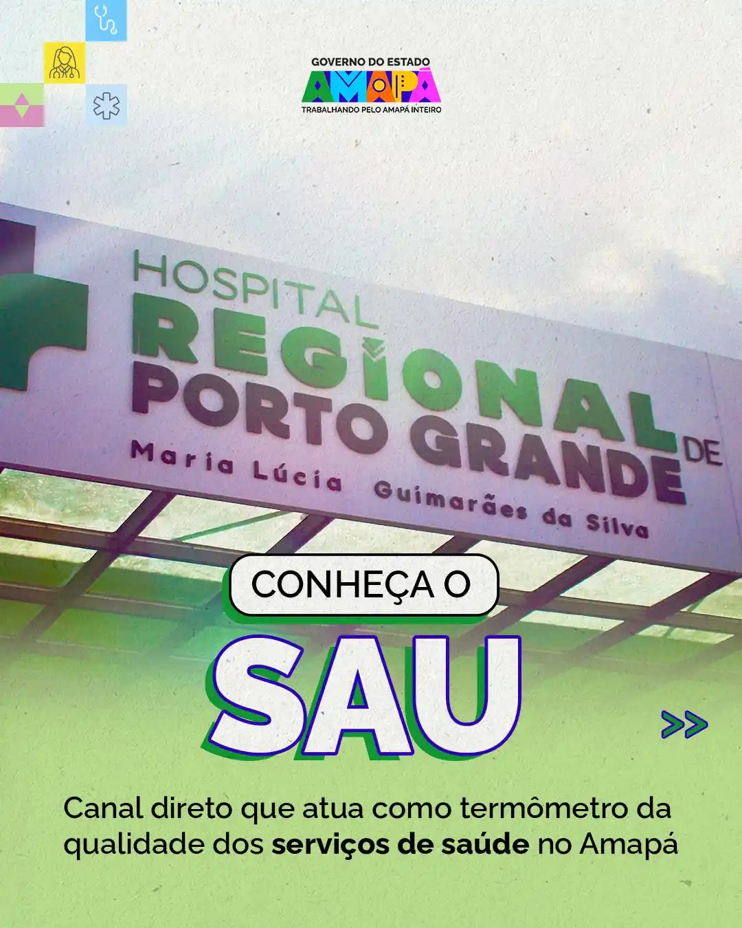 Image from Governo do Amapá : 🤔 Você sabia que os hospitais gerenciados pela Fundação de Saúde Amap...