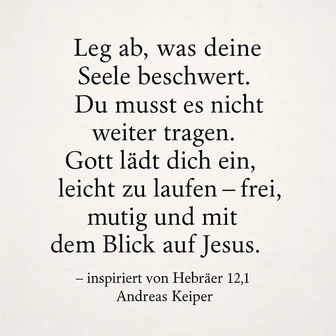 Image from Tägliche „Glaubensimpulse to go“ mit Andreas Keiper: Wirf das Negative aus deinem Leben … Viele Menschen halten an all dem...