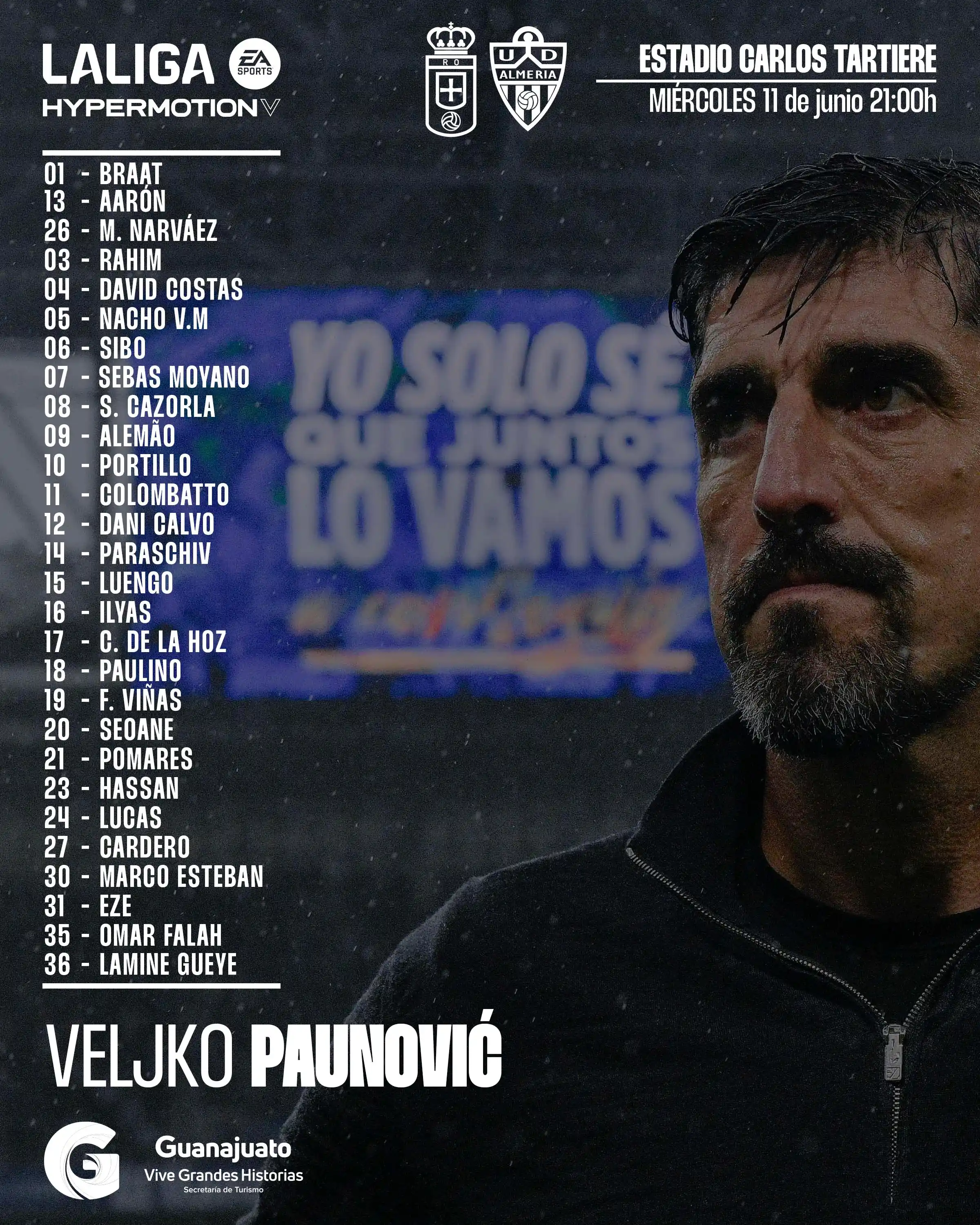 Image from Real Oviedo: 📋 28 convocados por Veljko Paunovic para el <a class="text-blue-500 h...