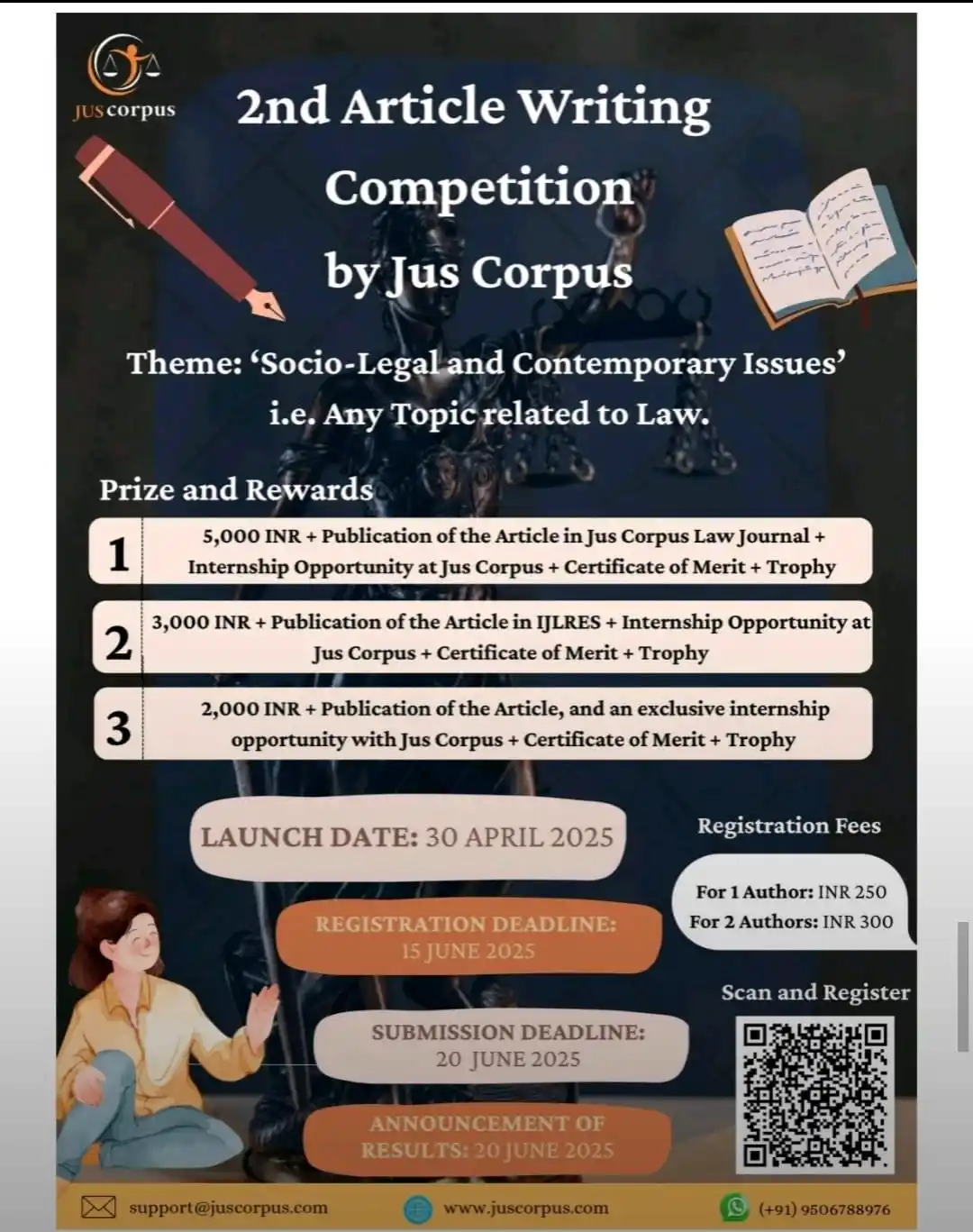 Image from Jus Corpus: *2nd Article Writing Competition 2025 by Jus Corpus* | *Cash Prizes Wo...