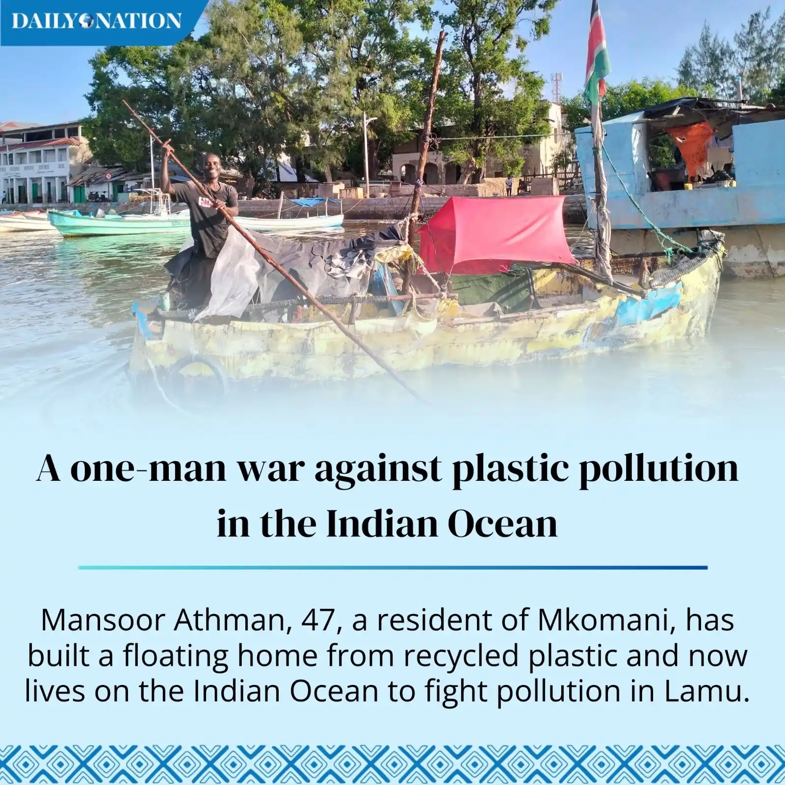 Image from Nation.Africa: A one-man war against plastic pollution in the Indian Ocean <a class="...