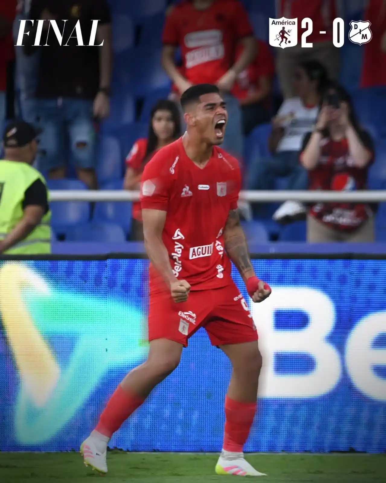 Image from La Banda Del Diablo 1927: @AmericadeCali hace el negocio, con doblete de Luis Ramos, el rojo ven...