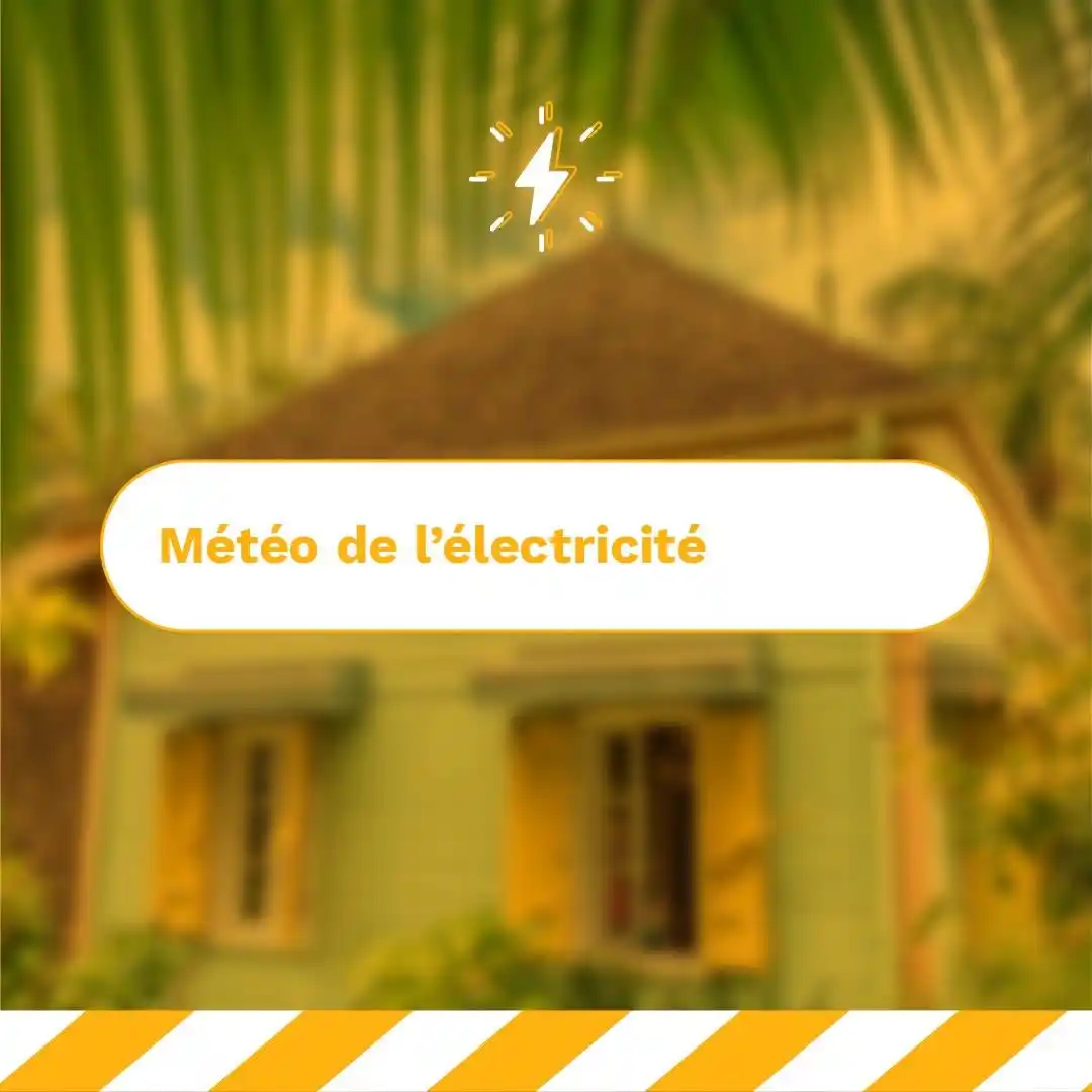 Image from Réunion La 1ère: 🟠Attention ⚡️EDF Réunion déclenche le niveau orange 👉🏽 🟠 EDF à L...