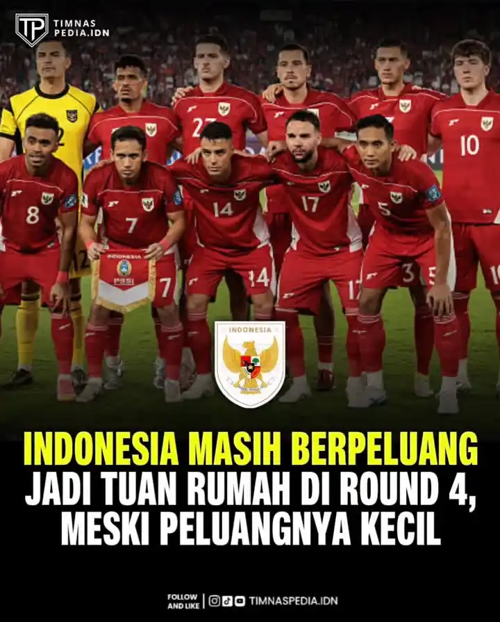 Image from 𝙏𝙞𝙢𝙣𝙖𝙨_𝙘𝙤𝙧𝙚: 🚨BREAKING: Meski peluangnya tipis, Timnas Indonesia masih berpotensi ...
