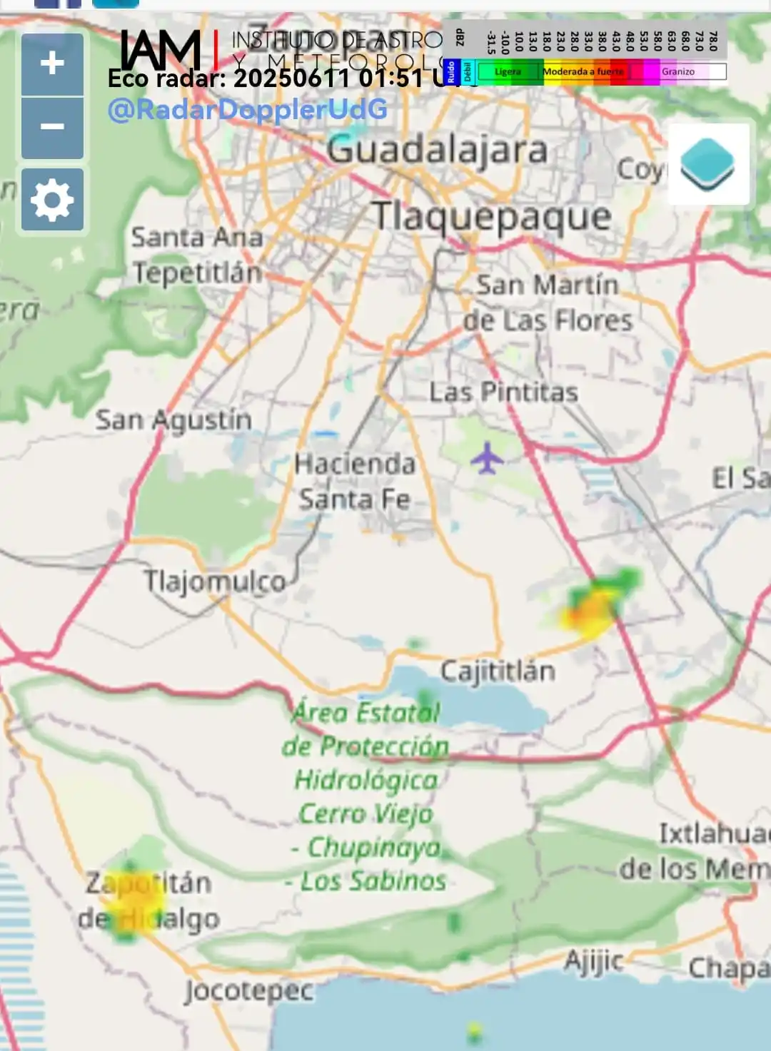 Image from Instituto De Astronomía Y Meteorología 📡🌦: Comienzan a detectarse ecos de <a class="text-blue-500 hover:underline...