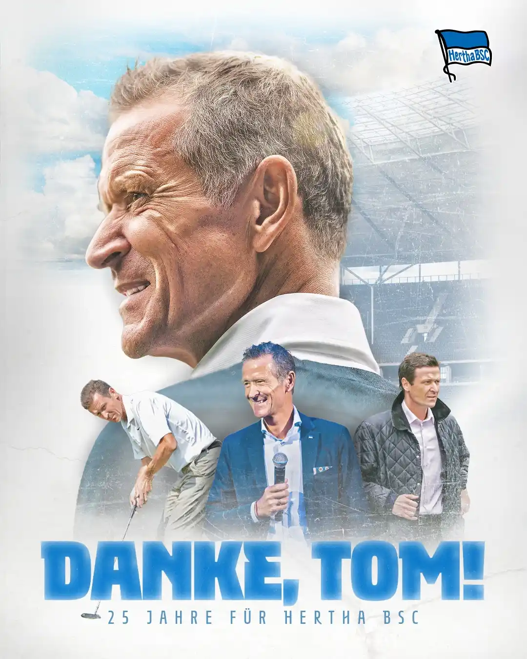Image from Hertha BSC 💙🤍: D A N K E, T O M ! 💙🤍 Für deinen Einsatz, dein Herzblut, deine Leide...