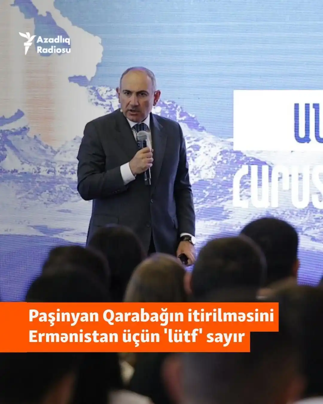 Image from AzadliqRadiosu: Ermənistan baş naziri Nikol Paşinyan hesab edir ki, Dağlıq Qarabağın i...