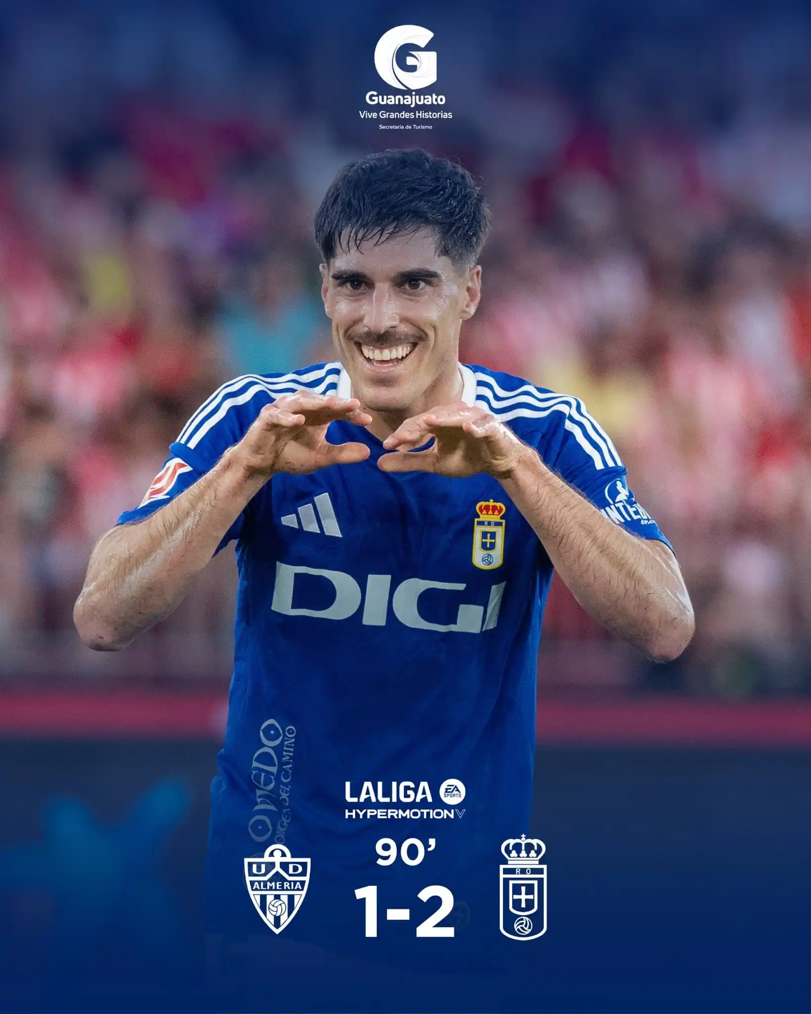 Image from Real Oviedo: ⏹️ FINAAAAL en el UD Almería Stadium. ¡MIÉRCOLES, TARTIERE! 🔥💙 <a c...
