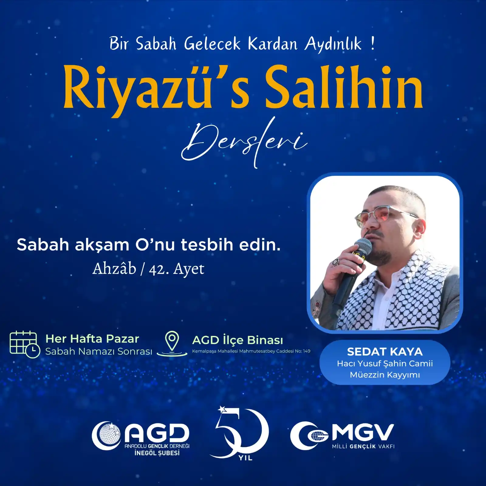 Image from AGD İnegöl: 📣 Herkesi Bekliyoruz. 🗓️Her Hafta Pazar Günleri Sabah Namazından Son...
