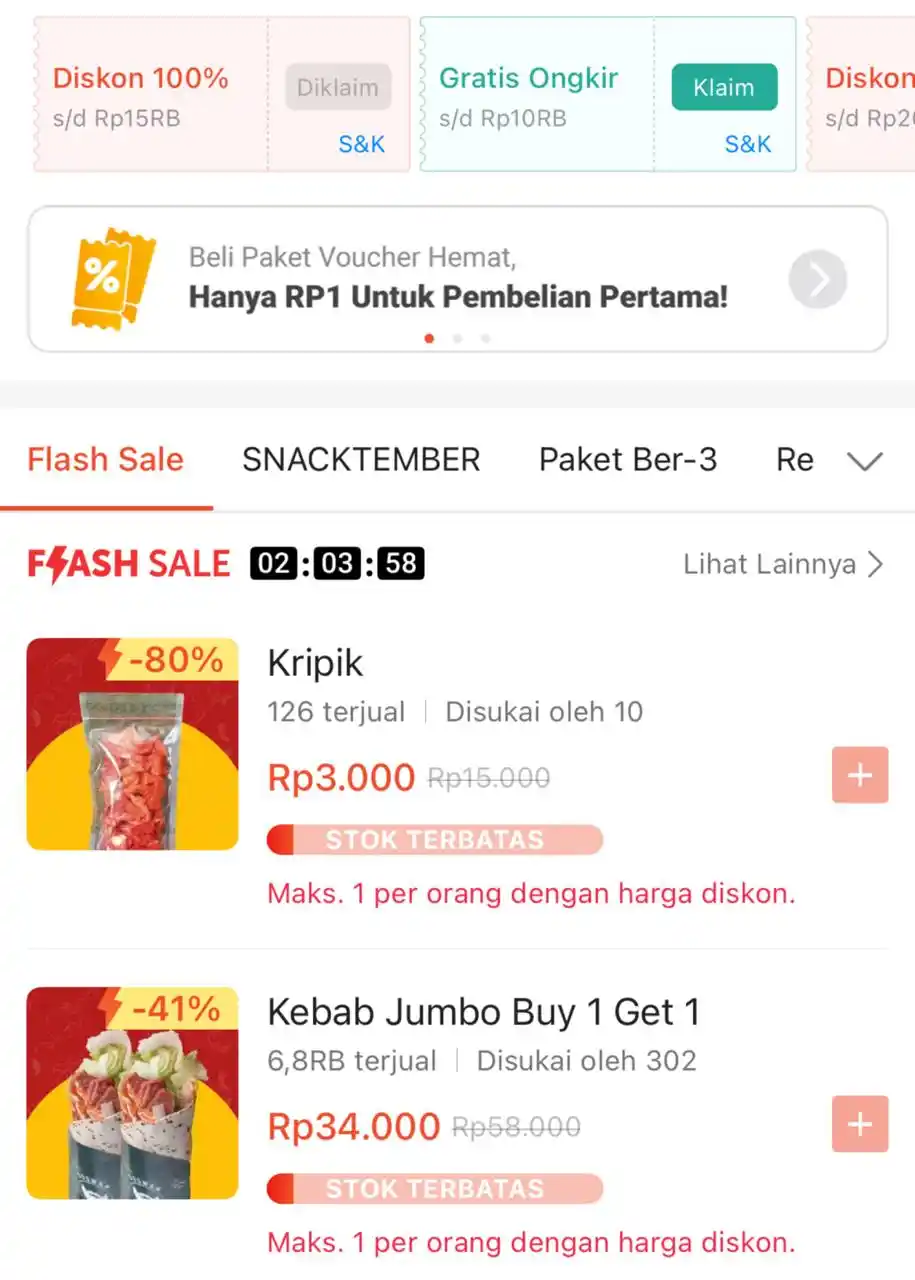 Image from shopee finds #barangmurah🎀: Kebab Jumbo dapet 2 nihhh🌯🌯 yukss jajann https://spf.shopee.co.id/...