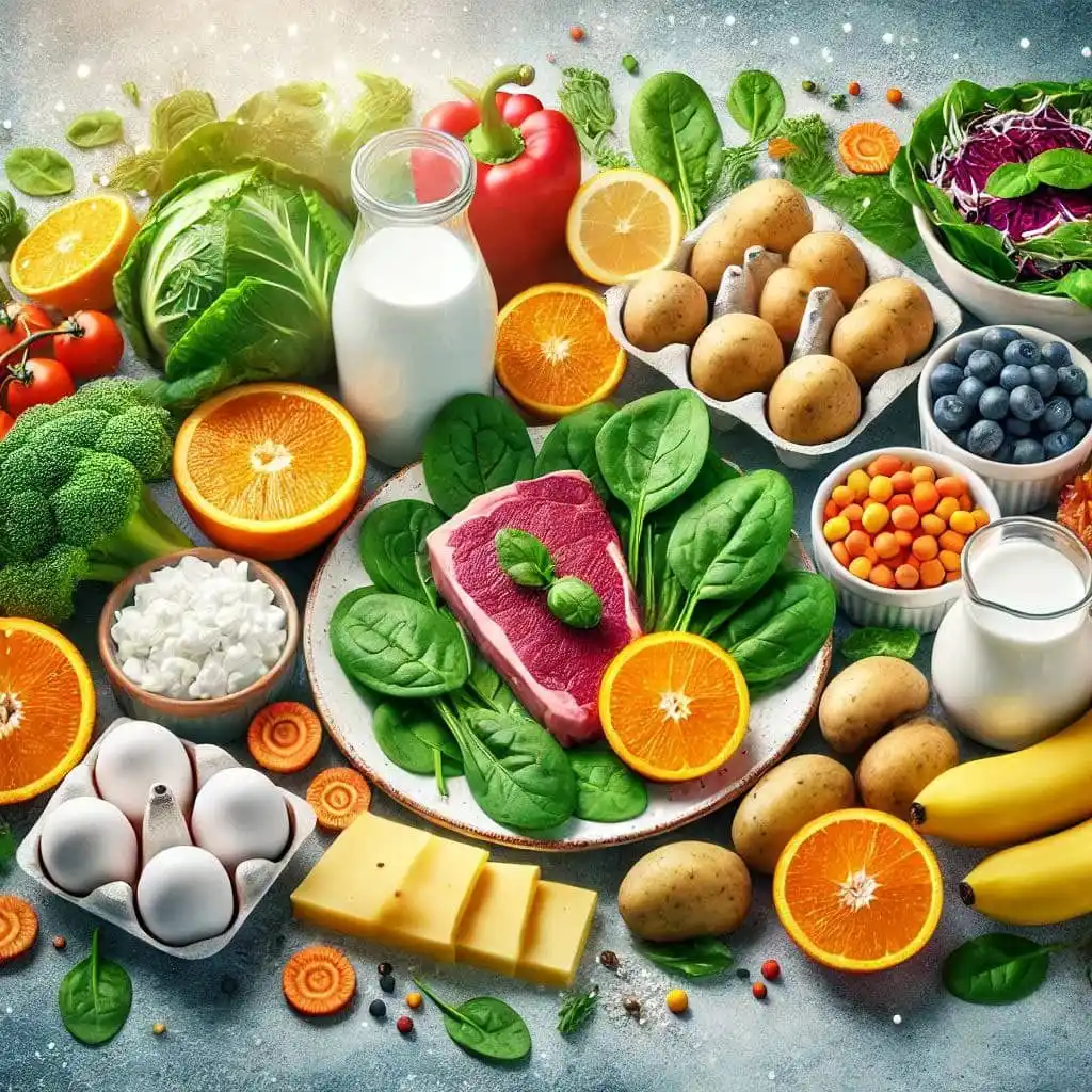 Image from خواطر صحية، طبية، نصائح، صحه، طب، اليمن، عدن، اليمن،صور، استشارات، اقتباسات، نكت،ch: *`خواطر`*  🍁 تناول وجبة غنية بالحديد: لتعويض العناصر المغذية، مثل الل...