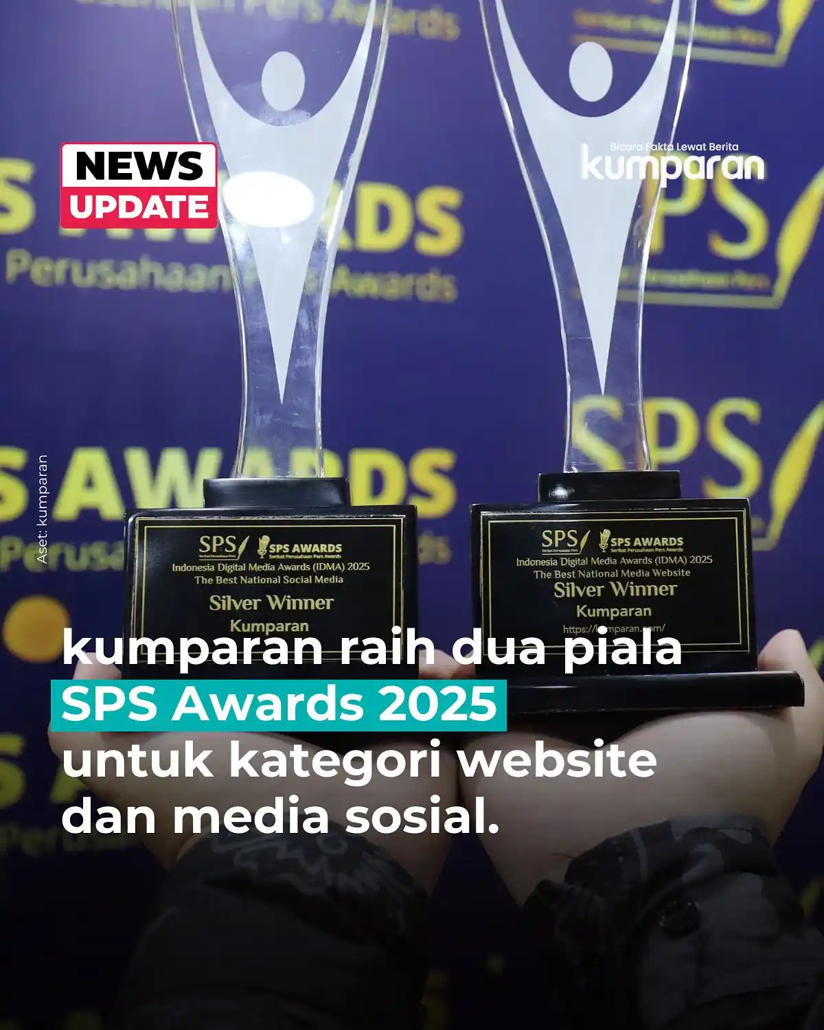 Image from kumparan: kumparan meraih dua penghargaan Silver Winner dalam ajang Indonesia Di...