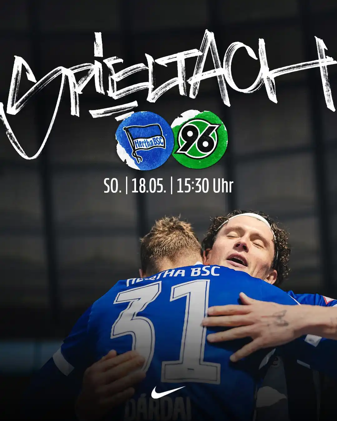 Image from Hertha BSC 💙🤍: One last dance im Oly für diese Saison! 🕺🪩 🆚 Hannover 96 📍 Olymp...