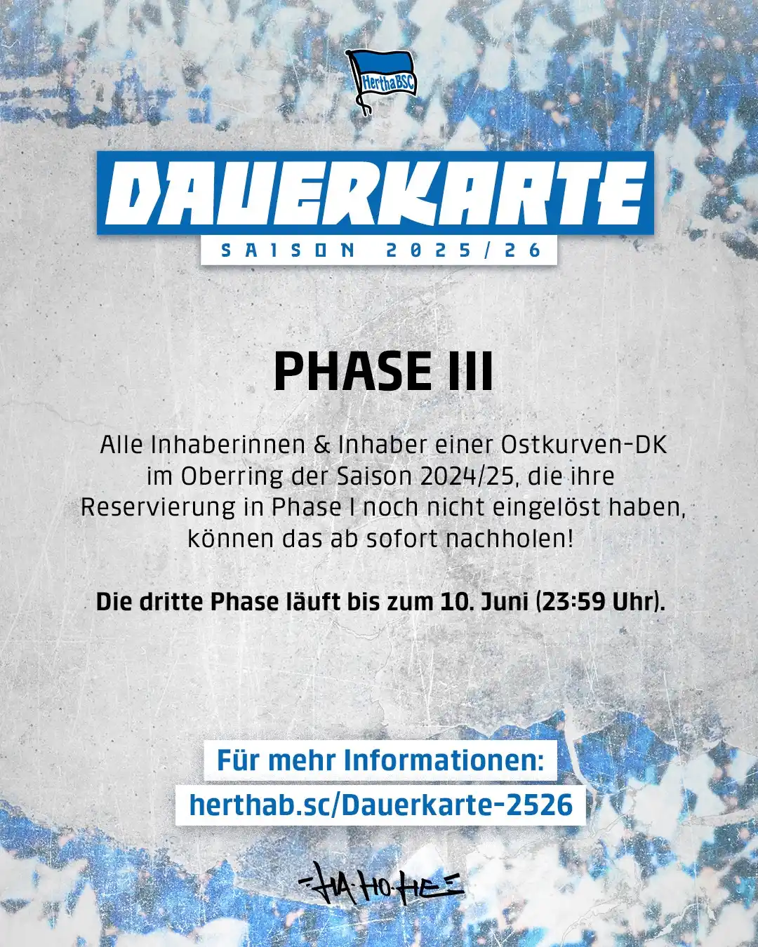 Image from Hertha BSC 💙🤍: Phase III unseres Dauerkartenverkaufs läuft noch bis heute Abend (23:5...