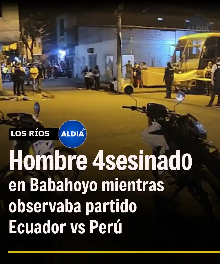 Image from ALDIA: Sujetos balearon a un hombre en pleno encuentro deportivo de Ecuador v...
