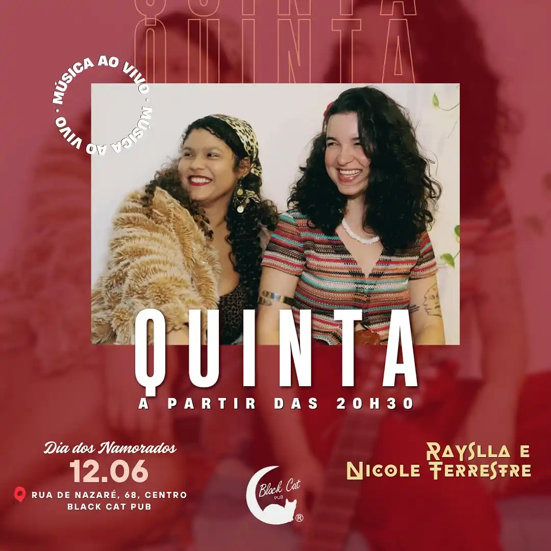 Image from Ilha Cultural: ✨ Vem curtir o Dia dos Namorados com muita música ao vivo no @blackcat...