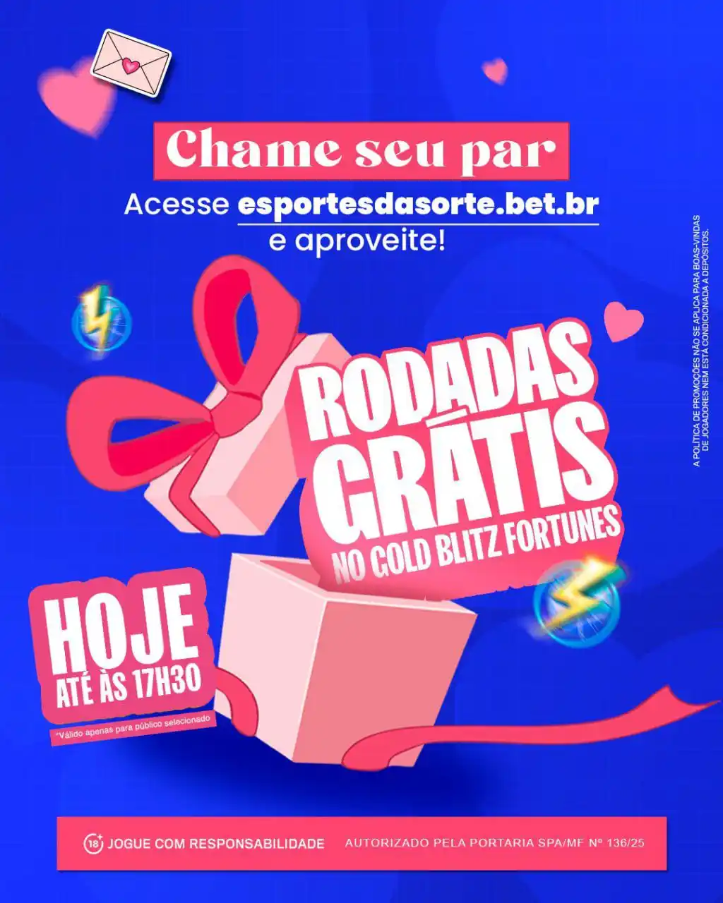 Image from RODADAS GRÁTIS E BÔNUS 🌟: ⭐️ 10 RODADAS GRÁTIS ⭐️ ESPORTES DA SORTE 🏠 m.esportesdaso...