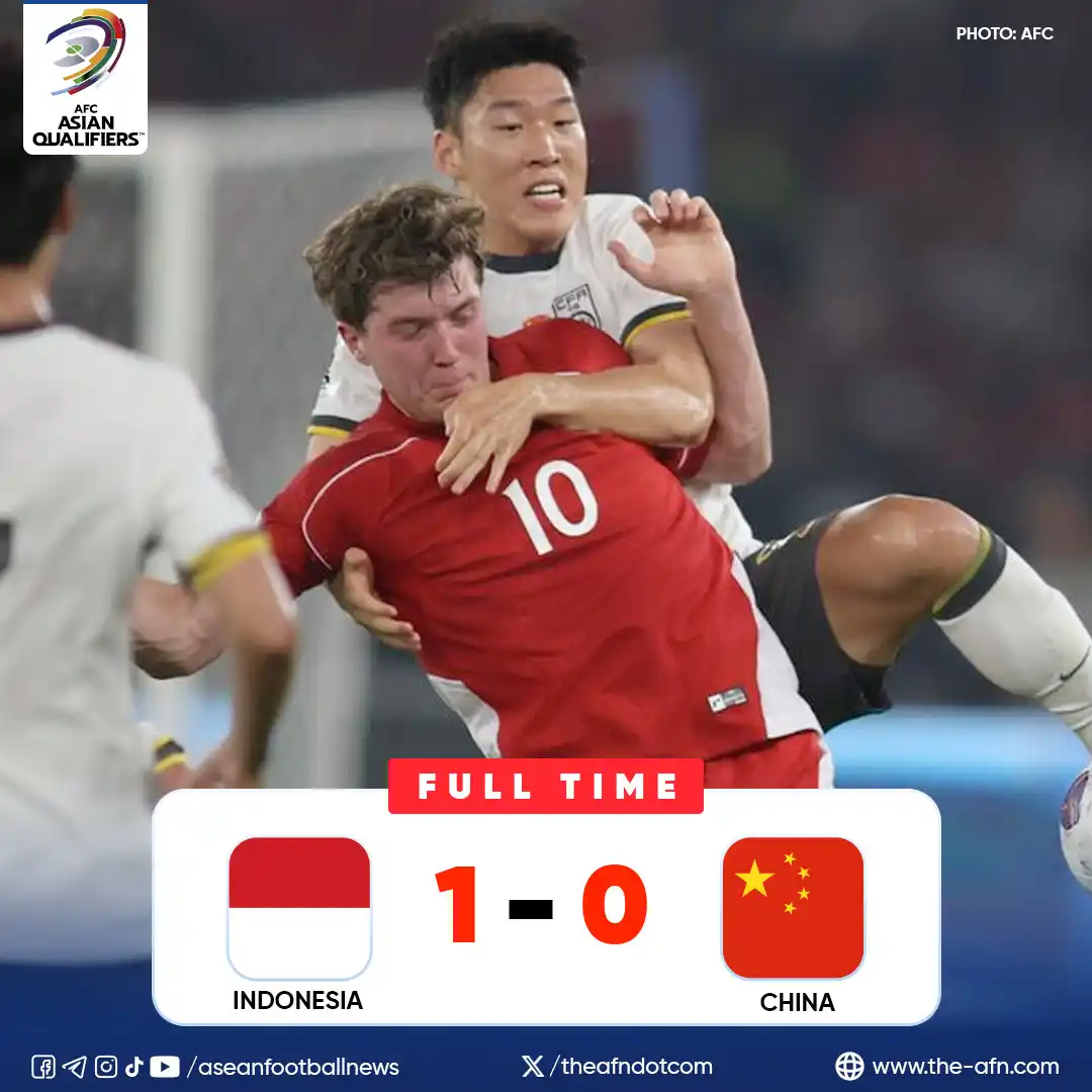 Image from ASEAN Football News: 2026 FIFA World Cup AFC Qualifiers Round 3 Group C - Matchday 9 FT: In...