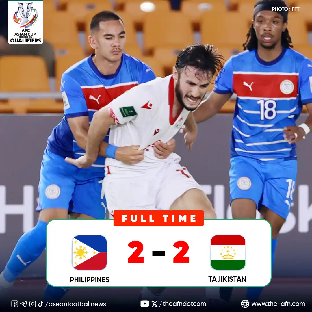 Image from ASEAN Football News: AFC Asian Cup Saudi Arabia 2027 Qualifiers Group A | Matchday 2 FT: Ph...