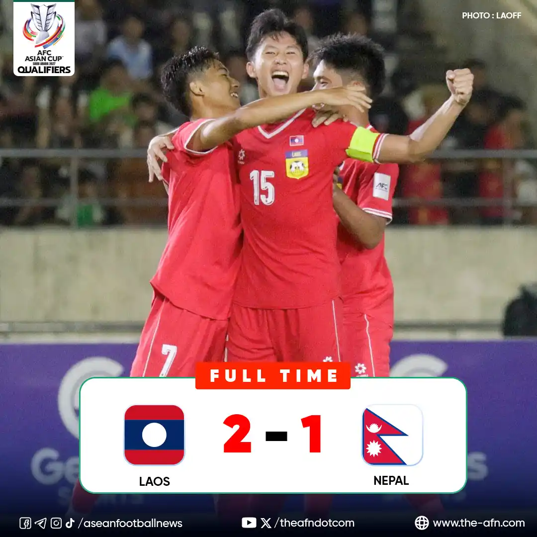 Image from ASEAN Football News: AFC Asian Cup Saudi Arabia 2027 Qualifiers Group F | Matchday 2 FT: 🇱...