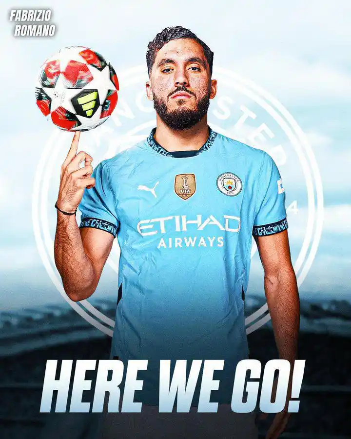 Image from Football Updates💯⚽: 🚨🔵 BREAKING: Rayan Cherki to Manchester City, here we go! Deal in pl...