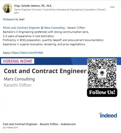 Image from Civil Engineering Jobs - PK🇵🇰: ━━━━━━━━━━━━🚨‼️ *JOB ALERT*‼️🚨━━━━━━━━━━━━ *<a class="text-blue-500...