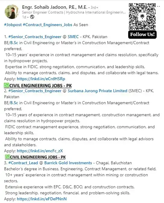 Image from Civil Engineering Jobs - PK🇵🇰: <a class="text-blue-500 hover:underline cursor-pointer" href="/hashtag...