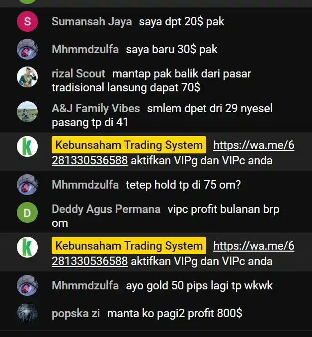 Image from Kebunsaham SUCCESS stories para Member VIP: Mantap happy cuan ya +70 PIP pagi ini...