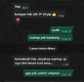 Image from Kebunsaham SUCCESS stories para Member VIP: MANTAP PAK cuan +30 PIP...
